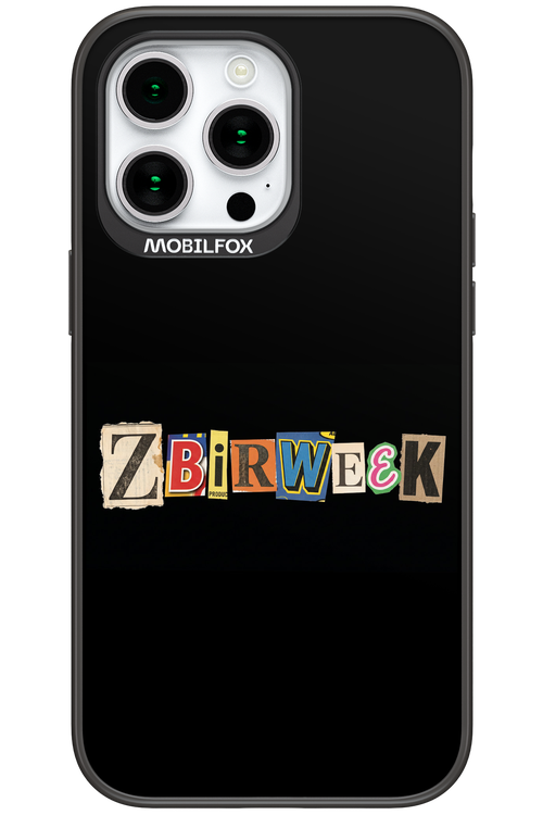 Zbirweek (black) 2.0 - Apple iPhone 15 Pro Max
