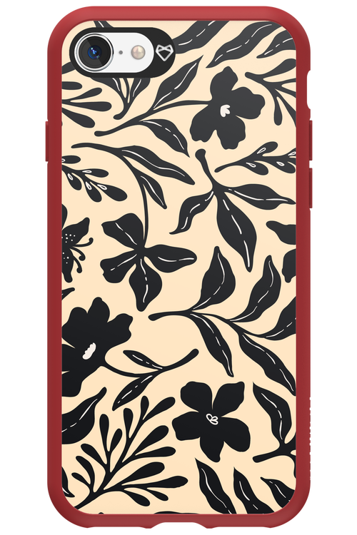 Black Flowers 2.0 - Apple iPhone SE 2020