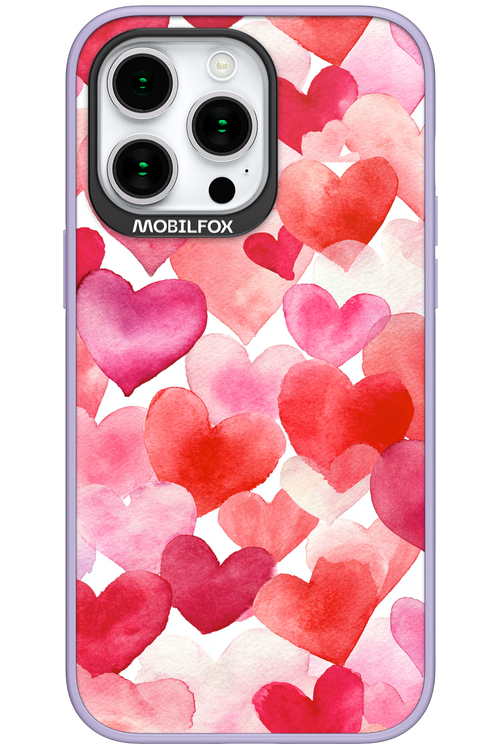 Water Painted Heart - Apple iPhone 15 Pro Max