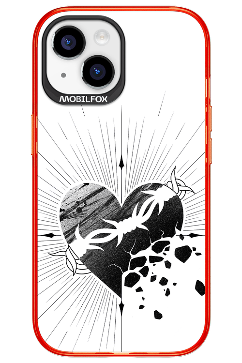 Fekete Szív - Apple iPhone 15