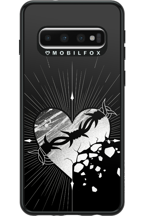 Fehér Szív - Samsung Galaxy S10