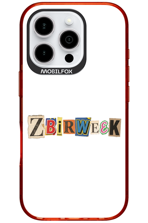 Zbirweek (white) 2.0 - Apple iPhone 16 Pro