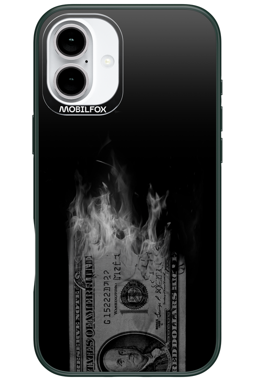 Money Burn B&W 2.0 - Apple iPhone 16 Plus