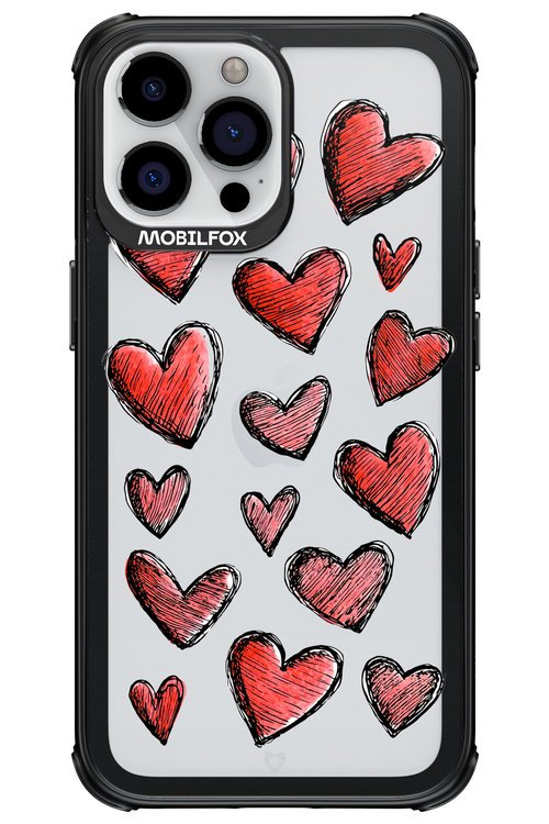 Red Love Transparent 2.0 - Apple iPhone 13 Pro Max