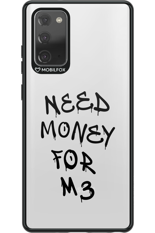 Need M3 Transparent Black - Samsung Galaxy Note 20