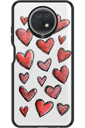 Red Love Transparent 2.0 - Xiaomi Redmi Note 9T 5G