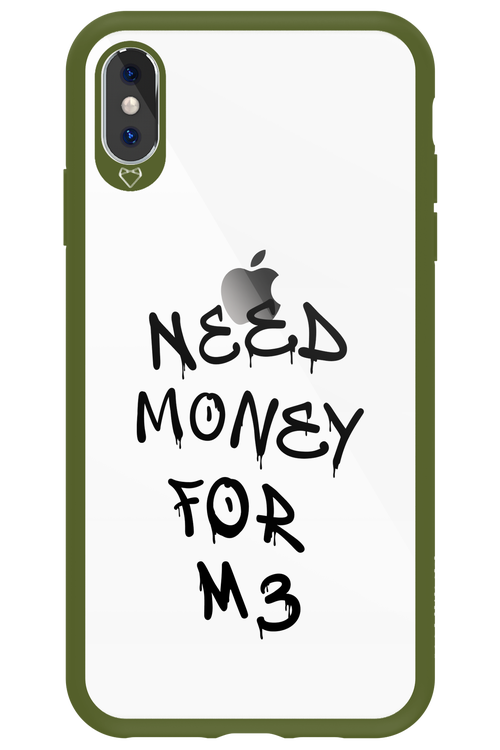 Need M3 Transparent Black - Apple iPhone XS Max