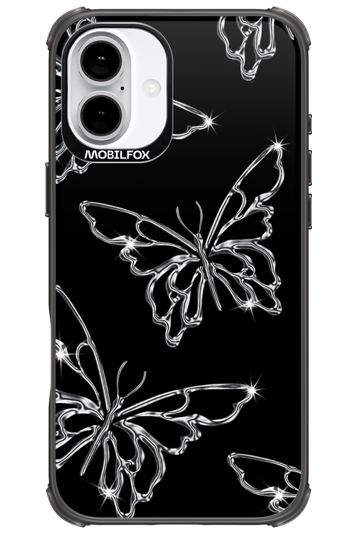 Silver Butterfly 2.0 - Apple iPhone 16 Plus