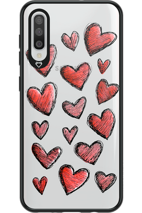 Red Love Transparent 2.0 - Samsung Galaxy A50