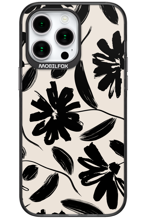 Monochrome Flowerss - Apple iPhone 15 Pro Max