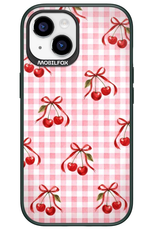 Pink Cherry Checked 2.0 - Apple iPhone 15