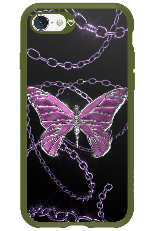 Butterfly Necklace - Apple iPhone SE 2020