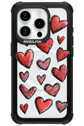 Red Love Transparent - Apple iPhone 15 Pro