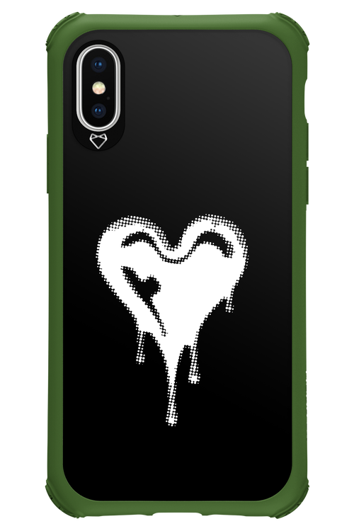 Heart Black - Apple iPhone X