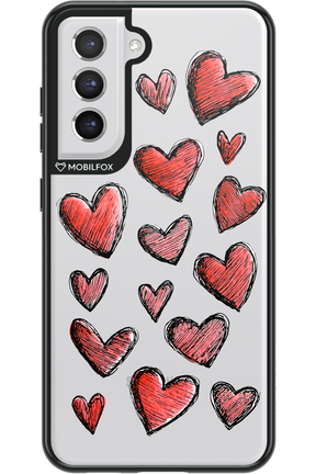 Red Love Transparent 2.0 - Samsung Galaxy S21 FE