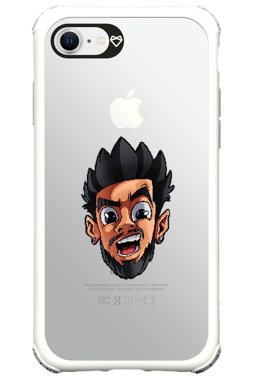 Bababa Head Only Transparent - Apple iPhone 8