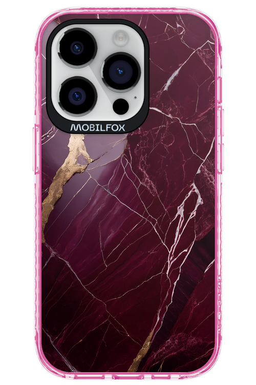 Burgundy Marble 2.0 - Apple iPhone 14 Pro