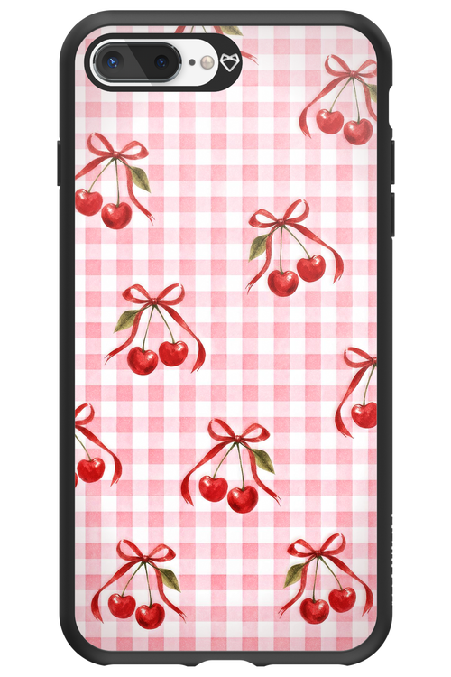 Pink Cherry Checked 2.0 - Apple iPhone 8 Plus