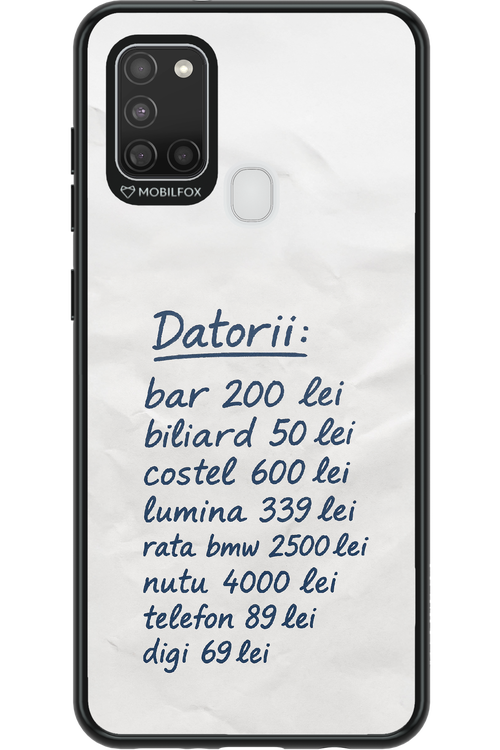 The List - Samsung Galaxy A21 S