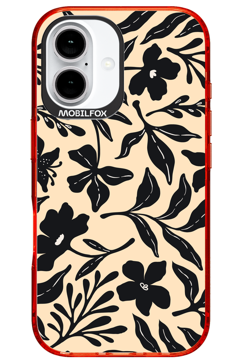 Black Flowers 2.0 - Apple iPhone 16