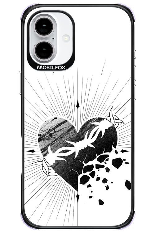 Fekete Szív 2.0 - Apple iPhone 16 Plus