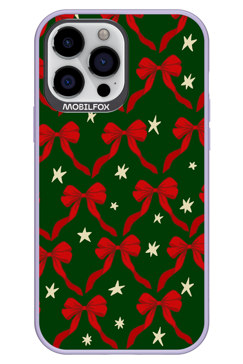 Bow & Stars (Green) - Apple iPhone 13 Pro Max