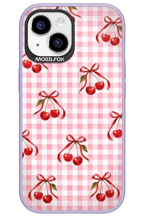 Pink Cherry Checked 2.0 - Apple iPhone 15