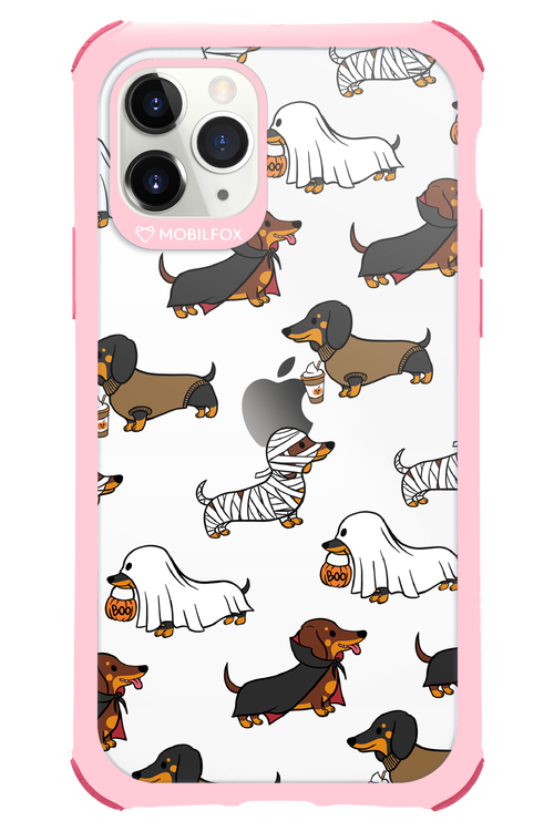 Scary Dachshund (Transparent) - Apple iPhone 11 Pro