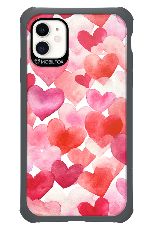 Water Painted Heart 2.0 - Apple iPhone 11