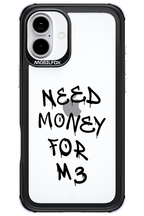 Need M3 Transparent Black - Apple iPhone 16 Plus