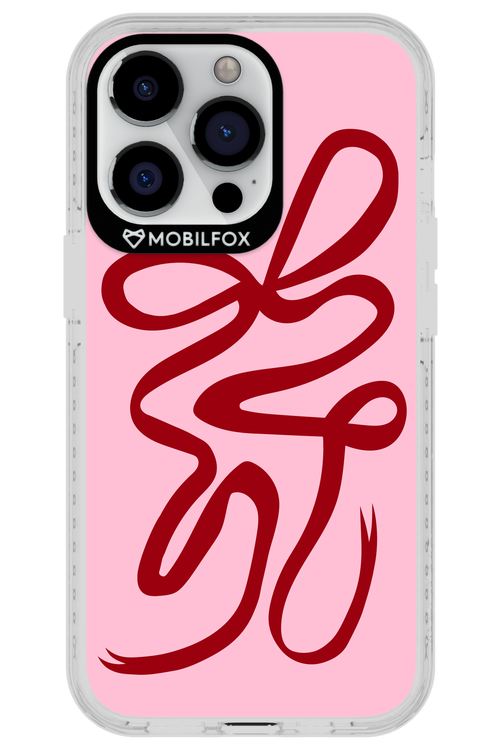 Burgundy Bow - Apple iPhone 13 Pro