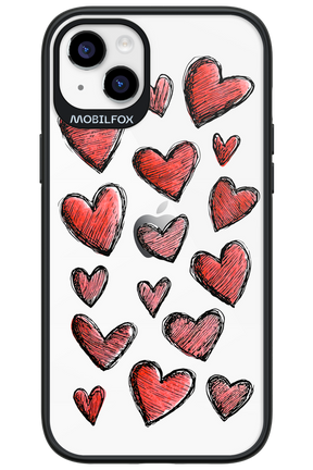 Red Love Transparent 2.0 - Apple iPhone 14 Plus