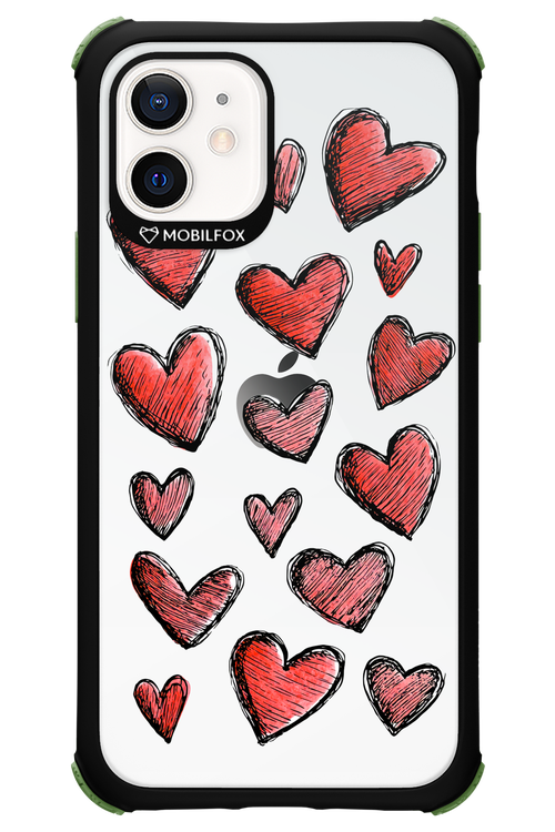 Red Love Transparent 2.0 - Apple iPhone 12
