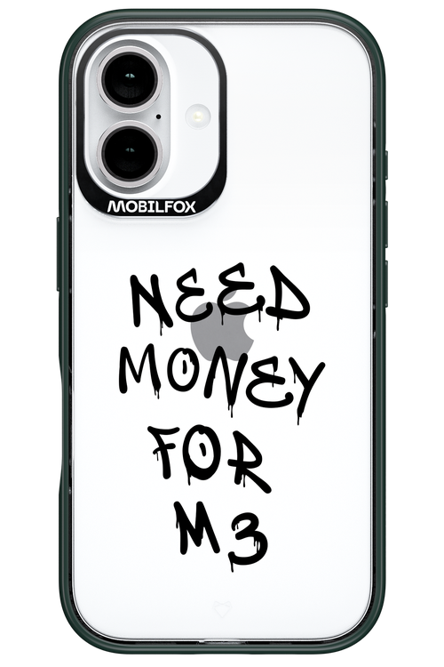 Need M3 Transparent Black - Apple iPhone 16