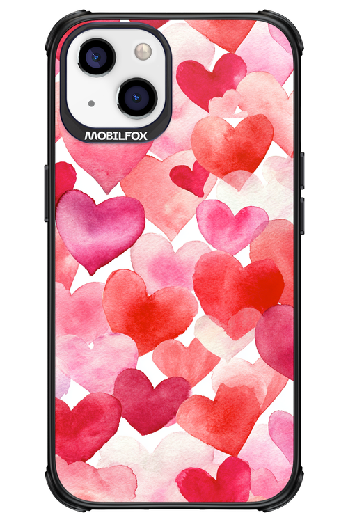 Water Painted Heart 2.0 - Apple iPhone 13