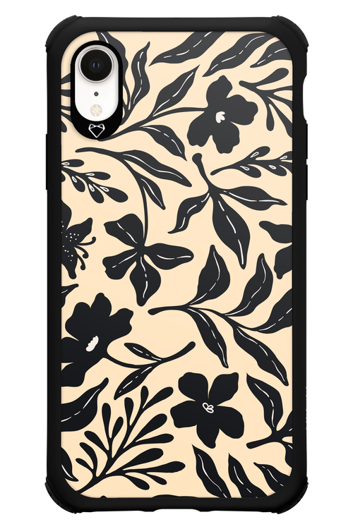 Black Flowers 2.0 - Apple iPhone XR