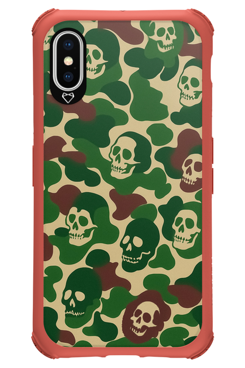 Camo Skull - Apple iPhone X