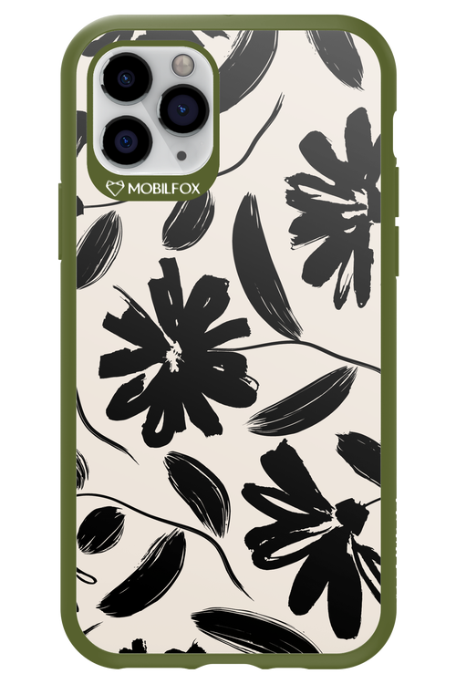 Monochrome Flowerss 2.0 - Apple iPhone 11 Pro