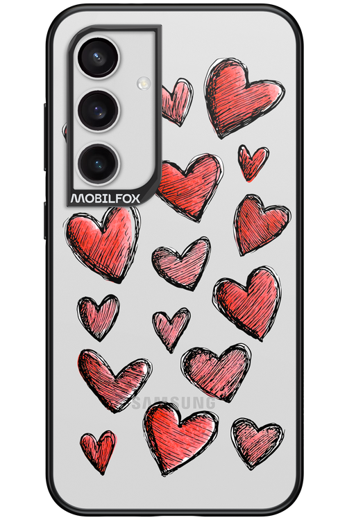 Red Love Transparent 2.0 - Samsung Galaxy S24
