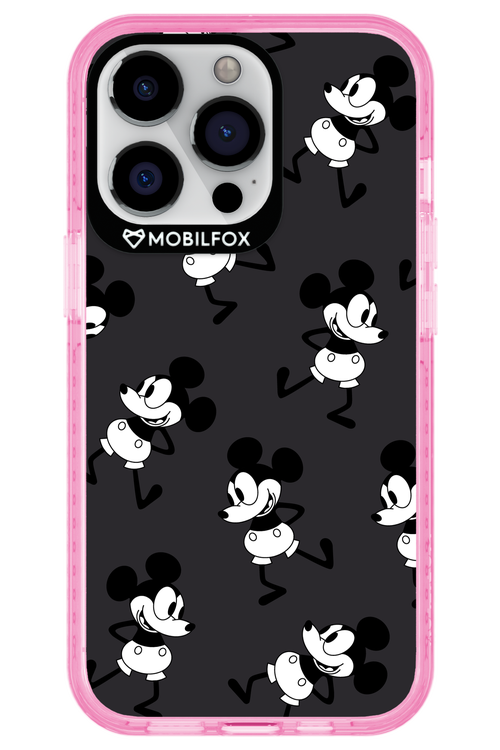 Iconic Mouse (antracite pattern) - Apple iPhone 13 Pro