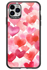 Water Painted Heart - Apple iPhone 11 Pro Max