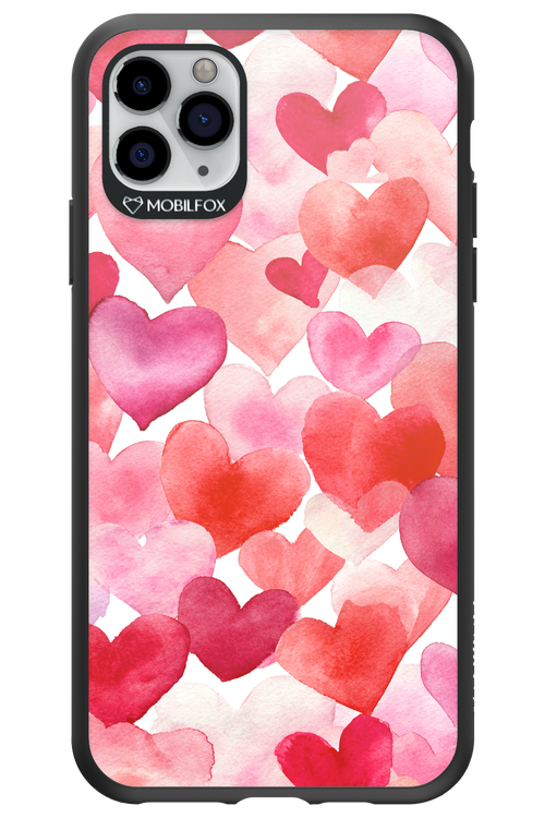 Water Painted Heart - Apple iPhone 11 Pro Max