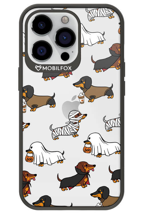 Scary Dachshund (Transparent) - Apple iPhone 13 Pro