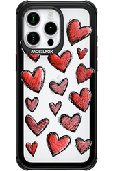 Red Love Transparent - Apple iPhone 15 Pro Max