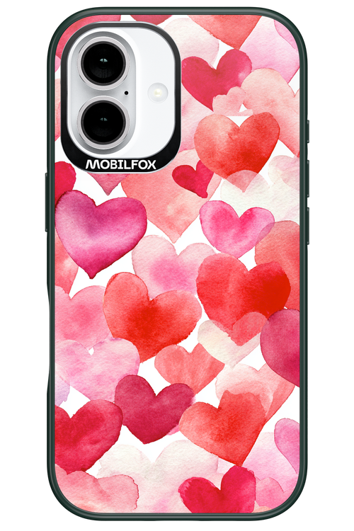 Water Painted Heart 2.0 - Apple iPhone 16
