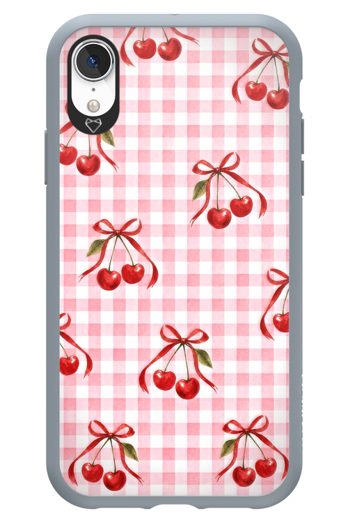 Pink Cherry Checked 2.0 - Apple iPhone XR