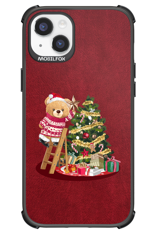 Christmas Bear (Burgundy) - Apple iPhone 14 Plus