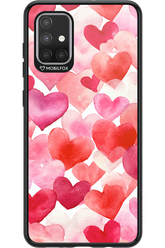 Water Painted Heart - Samsung Galaxy A71