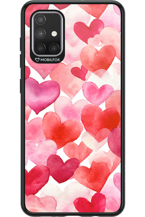 Water Painted Heart - Samsung Galaxy A71