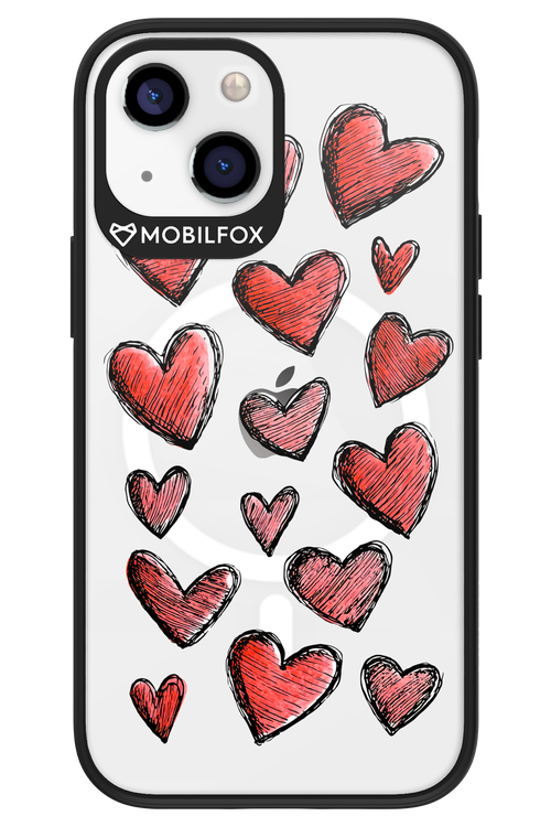 Red Love Transparent 2.0 - Apple iPhone 13 Mini